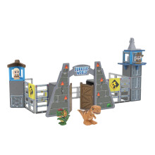 Tile Town Jurassic World Gate Escape Magnetic Tiles Construction Building Set and Figures Kids 3-5+ Nya Action Tiles for Action Spela Realistic B