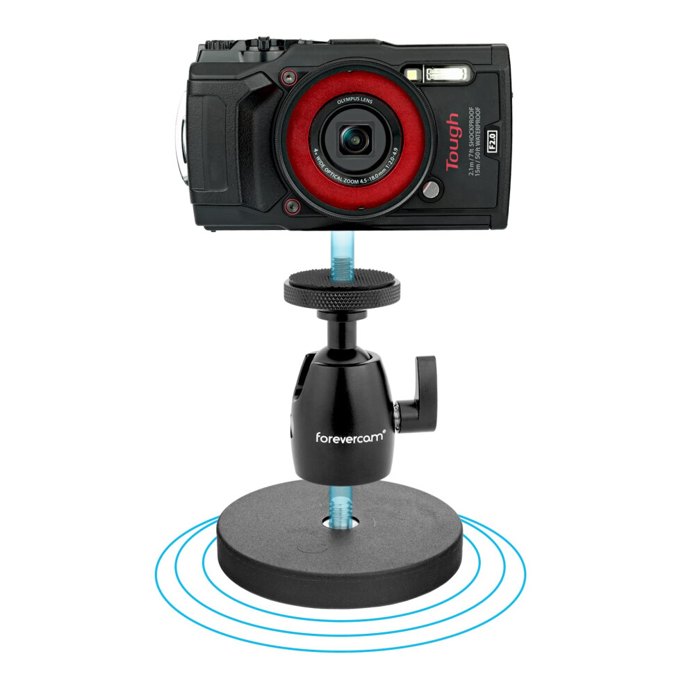 Forevercam Magnetic Camera Mount And Stand For Action Cameras Compatible With Dji Osmo Gopro Hero Insta360 Rubber Coated Base Protects C 631473854168