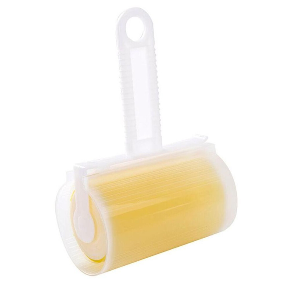 (yellow) Reusable Lint Remover: Washable Silicone Dust Wiper & Pet Hair Comb Tool – Versatile Sticky Roller Brush For Effective Cleaning Of Cat And Dog H