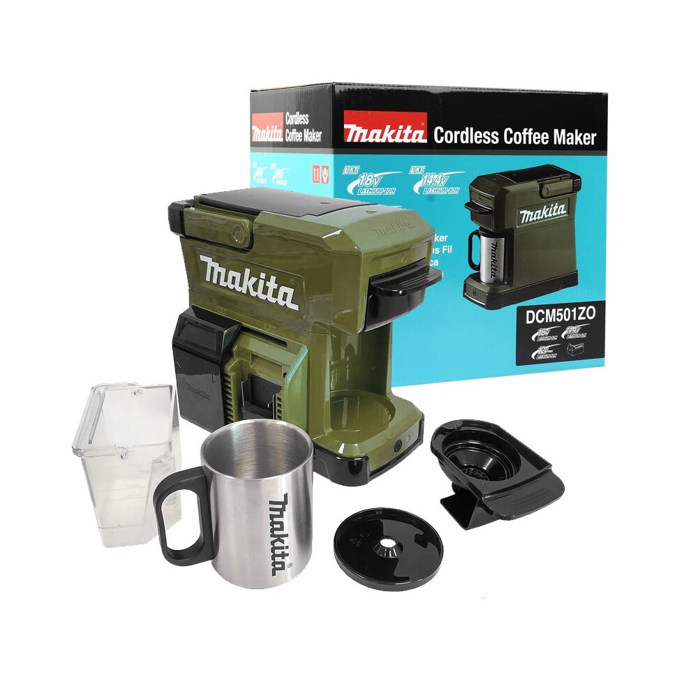 Makita DCM501Z O 18v Olive LXT Cordless Coffee Maker Machine DCM501ZO Bare