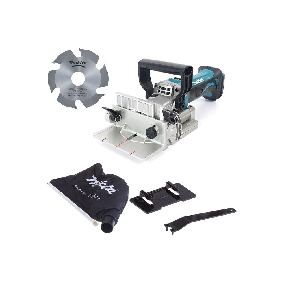 Makita DPJ180Z 18v LXT Cordless Biscuit Jointer 100mm Dowel Joint + Blade Bare