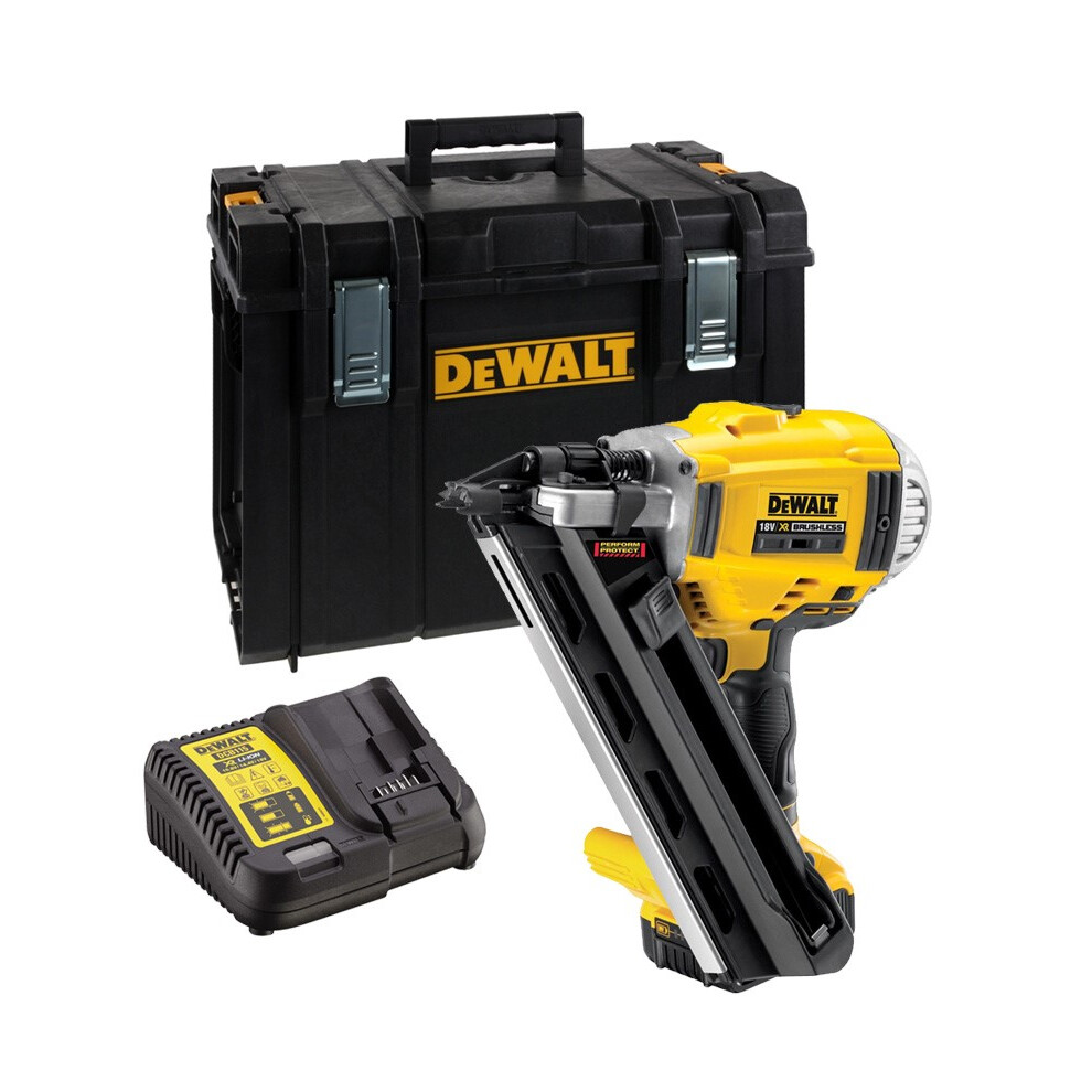 DeWalt XR DCN692M1 Cordless 18v Brushless 90mm Gasless Framing Nailer 4ah Li-Ion