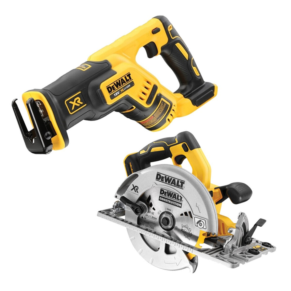 Dewalt DCS367N 18v XR Compact Brushless Reciprocating Saw & DCS572N Circular Saw