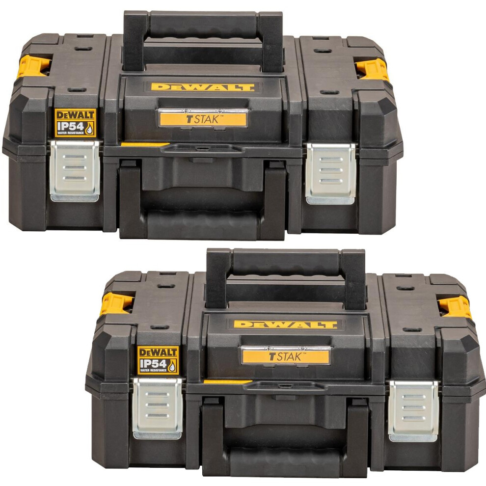 Dewalt DWST83345-1 TStak 2.0 IP54 Power Tool Storage Box Capacity Heavy Duty x2