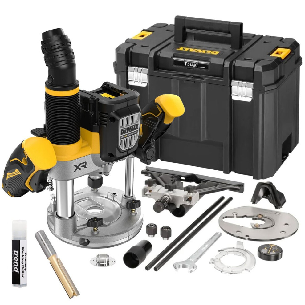 Dewalt DCW620NT 18v XR Plunge 1/2" 12mm Router Brushless Bare DCW620 Tstak Case