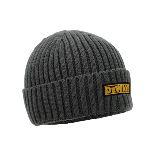 DeWalt Dewalt Indianapolis Grey Knitted Beanie Hat DEWINDBEAN 1