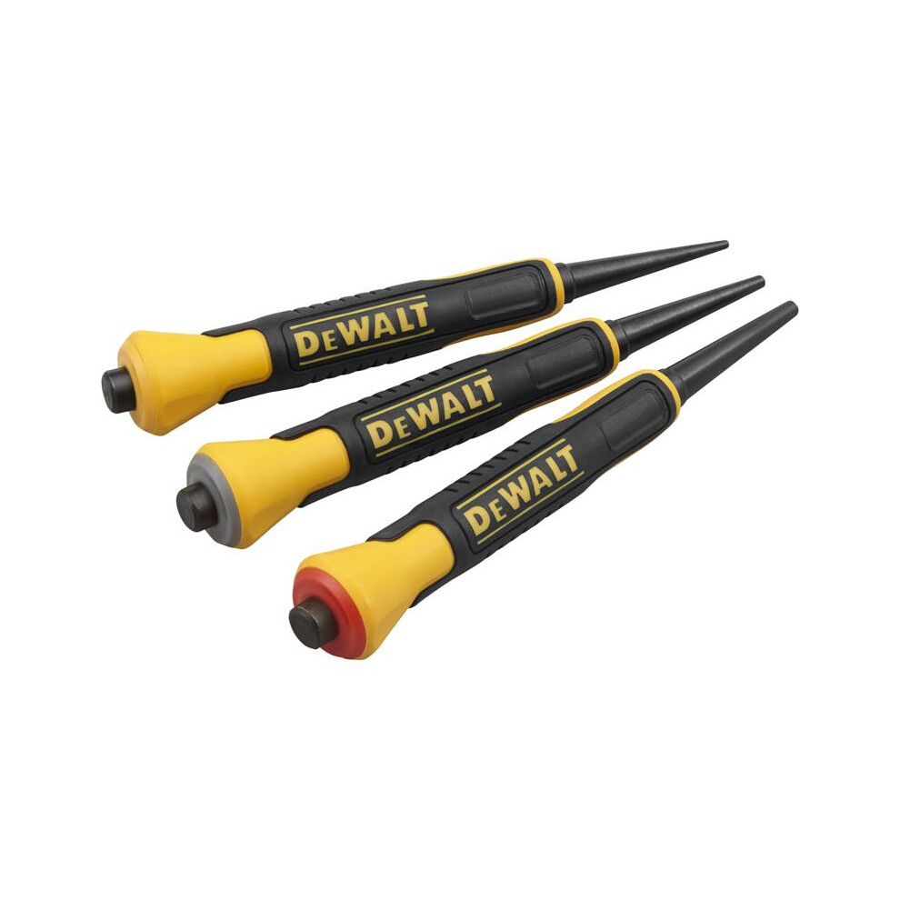 Dewalt DWHT0-58018 Bi-Material Nail Punch Set, 3 Piece DHT058018