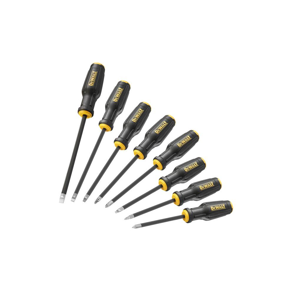 Dewalt Schwarz Schraubenzieher, Maxfit Schraubendreherset 8Tlg (Phillipps-Kreuzschlitz (Ph), Schlitz) - Bild 3