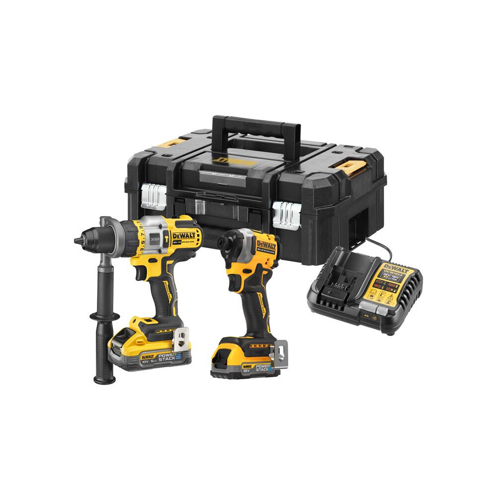 Dewalt DCK2052H1E1T-GB Impact Driver & Combi Drill Set 18V 1 x 1.7Ah & 1 x 5.0Ah