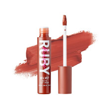 Rubi beijos de veludo creme de l   bio fosco de acabamento rico de batom rico cor longa mancha labial