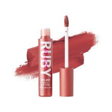 Ruby Kisses Velvet Lip Cream Matte Finish Lipstick Rich Color longue dure de lvres Lger Hydratation Hydratation High Pigment Tint (Talk Talk)