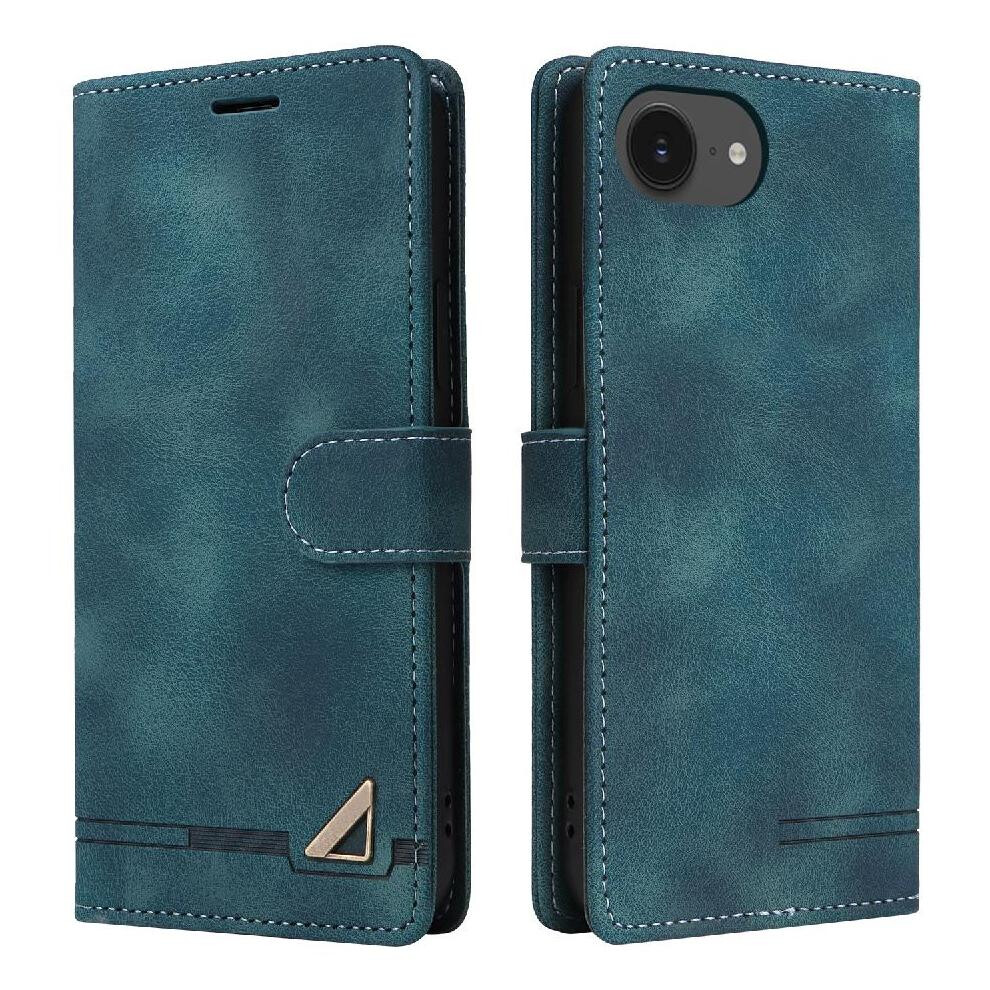 (Green) Flip Case For Iphone 16E Wallet Flip Cover Simple Business Leather Case Shockproof Green 764549542444