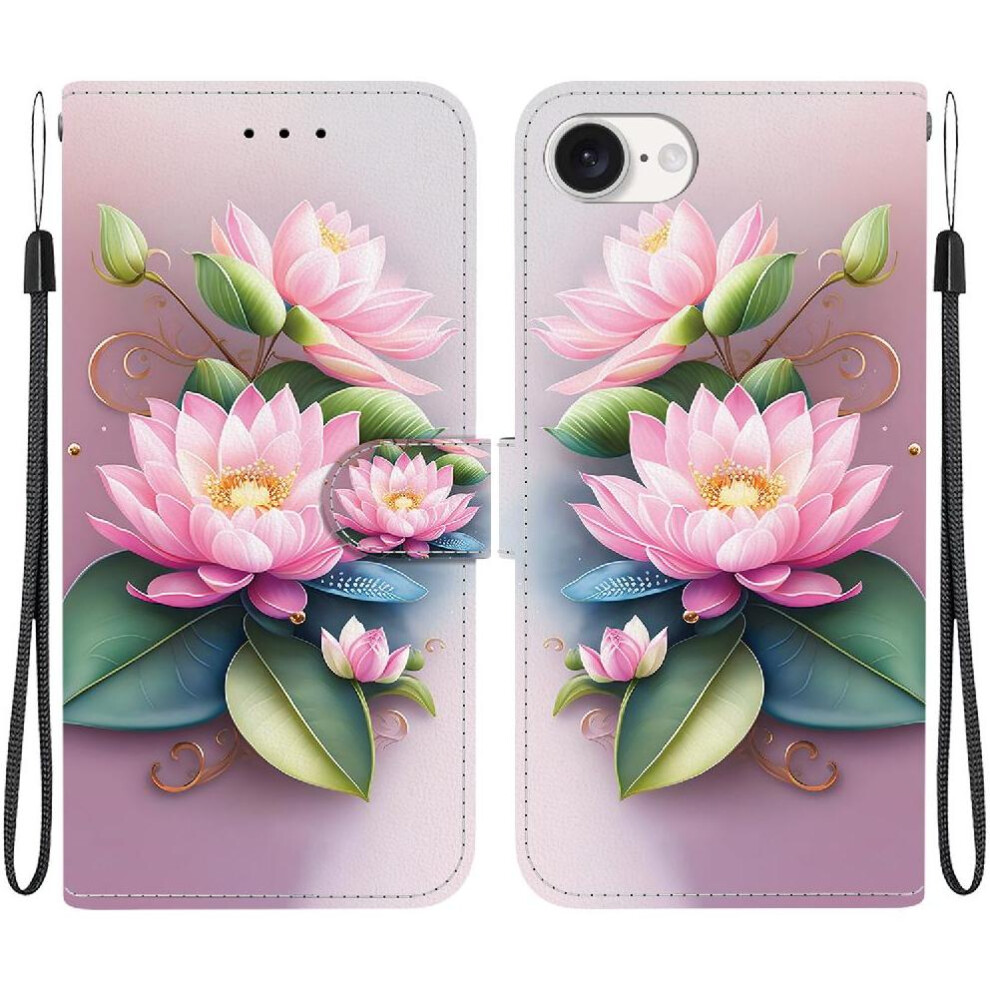 (C3 ) Compatible With Iphone 16E Case Pattern Cover Card Slot Kickstand Pu Leather Card Slots 764549542611