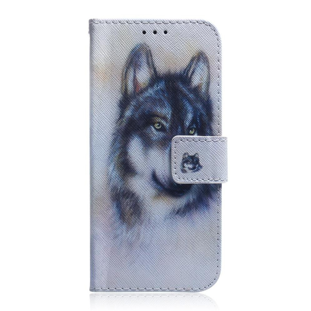 (C1 ) Flip Case For Iphone 16E Magnetic Closure Pu Leather Wallet Card Slots Painted 764549542901