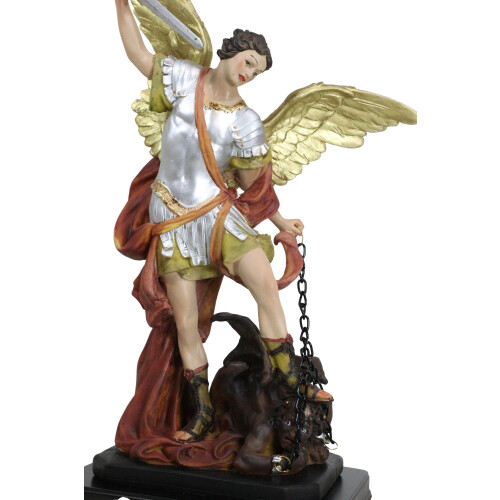 Ebros Large Archangel Saint Michael Slaying Lucifer Satan Statue 14 ...