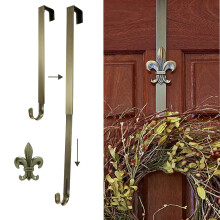 Haute Decor adapt cu umera? de coroana de lungime reglabila cu pictograma deta?abila (Antic Brass - Fleur de Lis) - mbarcare pentru coroane pent