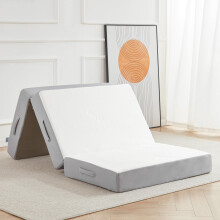 Materasso pieghevole ripiegabile Lazyzizi Letto per ospiti in memory foam da 6 pollici con tessuto di bamb? lavabile e traspirante, perfetto per