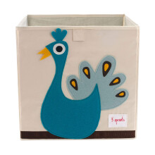 Organizador de armazenamento de brinquedos com 3 brotos: Organizador de cubo de caixa de brinquedos para berrio de sala de jogos - Caixa de arm