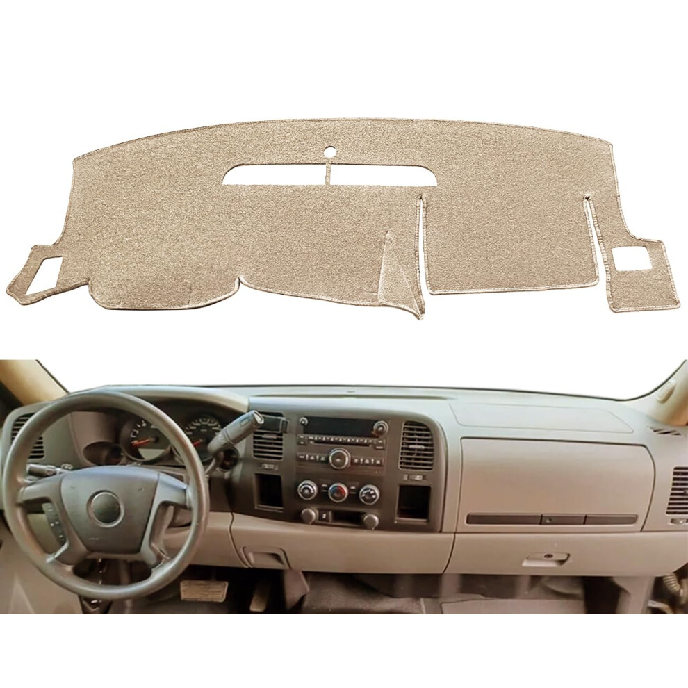 Dash Cover Custom Fit For Chevy Chevrolet Silverado 1500 Lt/Wt 2007-2013 2500 Hd / 3500 Hd 2007-2013 Gmc Sierra 2007-2013 .Dashboard Cover Pad Carpet 699977902532