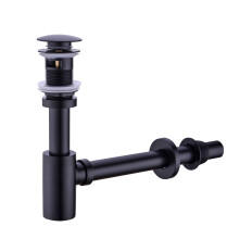 GORDEE Paragem de Lavabo Completa P-Trap Ajustável Kit de Drenagem em Latão