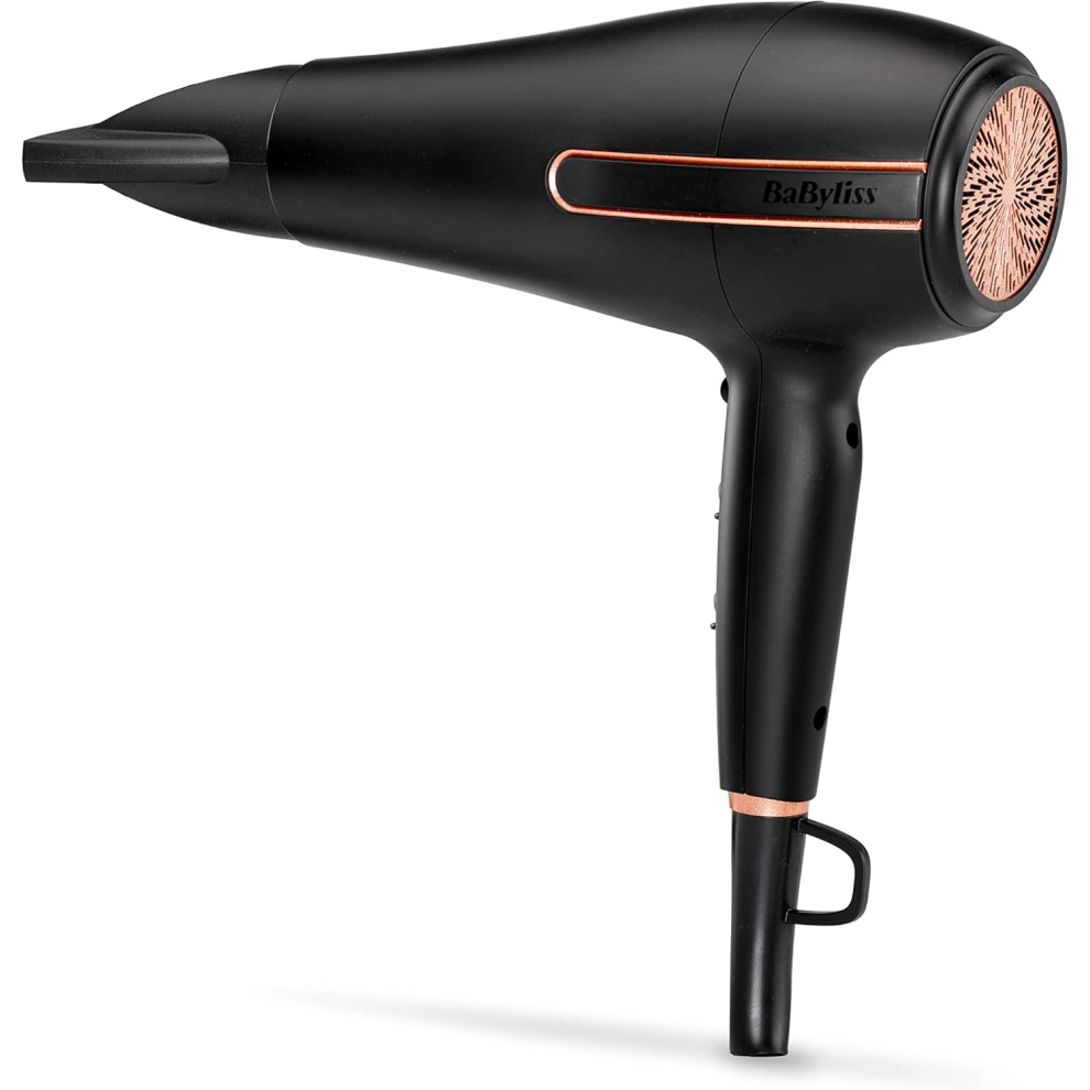 Babyliss Super Power 2400W Hair Dryer, Salon Ac Professional Motor, Strong Fast Drying Airflow Black