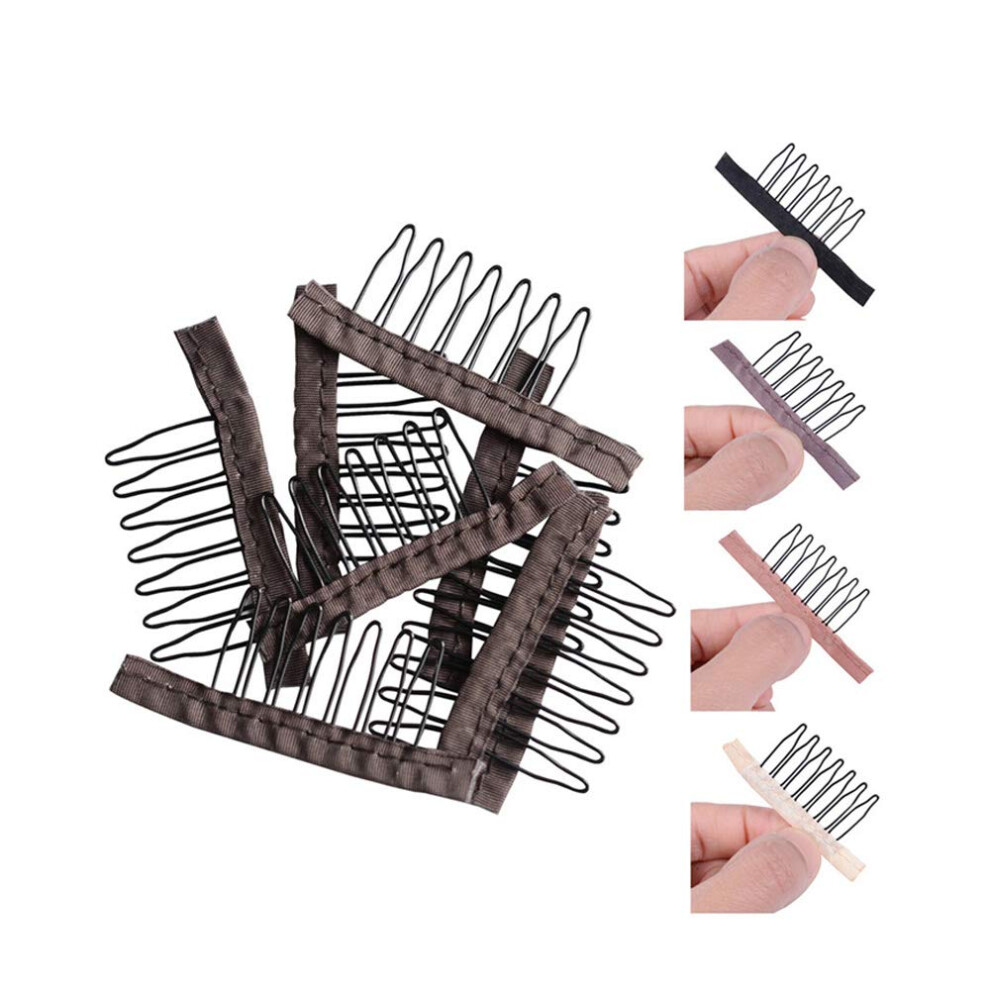 Jantaisiyu Unisex Not,Specified Yantaisiyu 24 Pcs/Lot Wig Combs For Making Wig Caps 7-Teeth Wig Clips