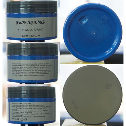 Acosexy Μάσκα Μπλε Μαλλιών, 4.23oz Άμεσο Στυλ Κρέμα, Φυσική Χρώση Μαλλιών 1
