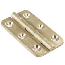 Keenkee 4 PCS Dobradiças de Latão Escovado 2 Polegadas para Portas de Armários e Caixas