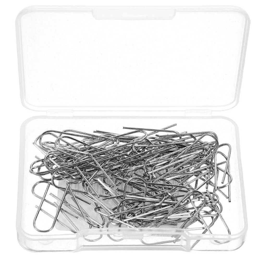 Kricely (Picture 3, One Size) 200Pcs Nichrome U Shaped Hook Nichrome Ceramic Hanging Ring High Temp Nichrome Hook For Craft
