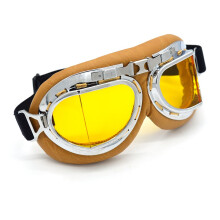 Evomosa Retro Moottoripy  r  n Suojalasit Miehille Naisille Sumua Ja Tuulia Ja P  ly   Ja Hiekkaa Aviator Pilot Motocross Dirt Bike ATV Ajolasit Kelt