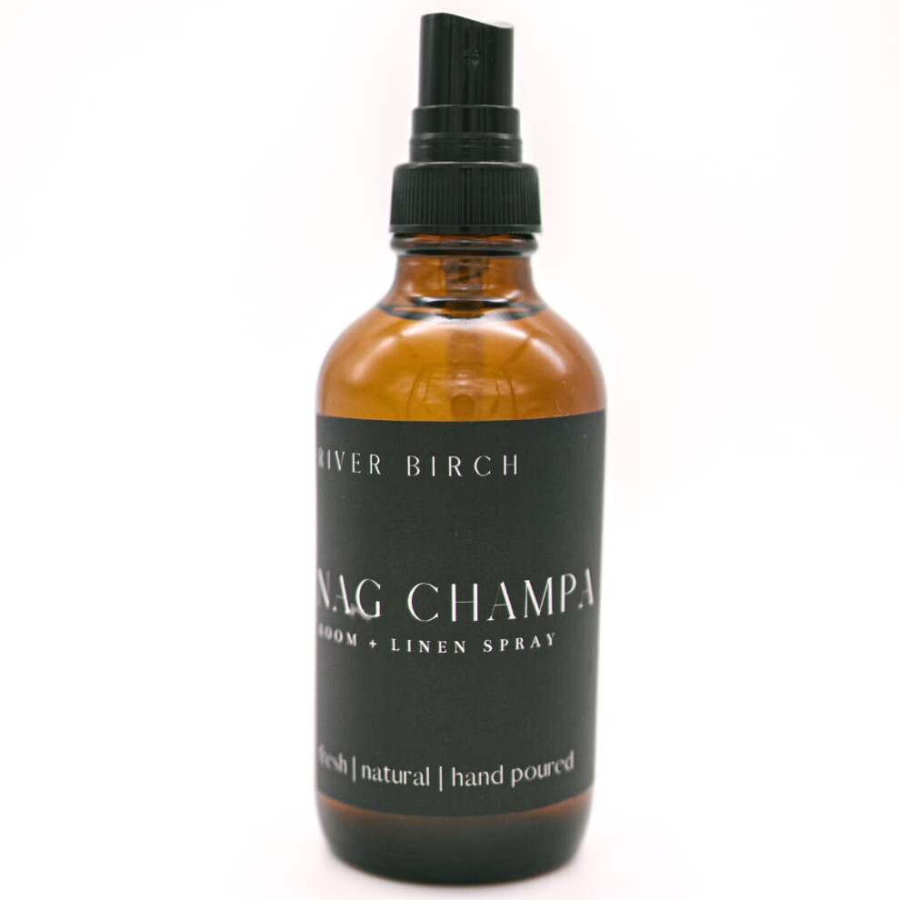 River Birch Nag Champa Scented Linen and Room Spray  Home Fragrance  4 oz Glass Amber Bottle  Luxury Signature Scent Incense-image-OPC-PFSBYWJ-NEW