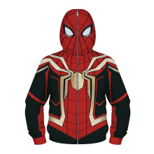 (L, One size) Boys Girls Movie Hero 3D Digital Print Hoodie, Full Zip, With Pocket, Sweatshirt, Cosplay Costume