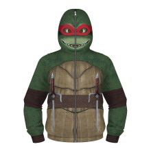 (L, One size) Boys Girls Movie Hero 3D Digital Print Hoodie, Full Zip, With Pocket, Sweatshirt, Cosplay Costume