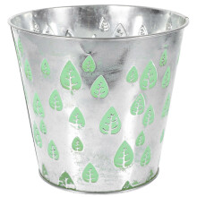 (0.00X0.00X0.00CM, Light Green) Metal Container Large Flower Container Vintage Flower Container Flower Arrangement Bucket