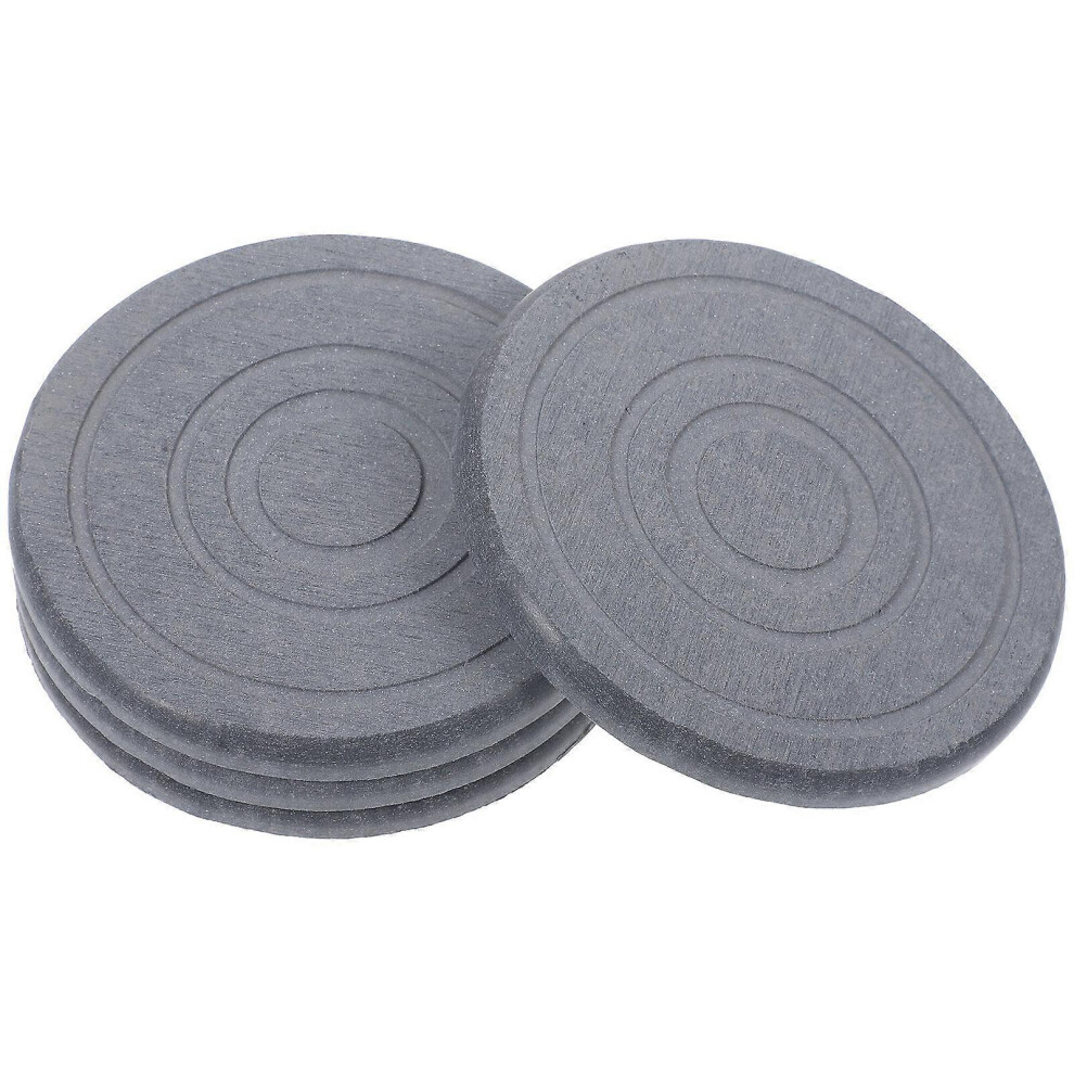 Kricely Dark/Grey ( 1, One Size) 4Pcs Water Absorbing Diatomite Coaster Countertop Flowerpot Absorbent Dishes Planter Mats