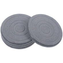 (Dark Grey, One size) 4Pcs Water Absorbing Diatomite Coaster Countertop Flowerpot Absorbent Dishes Planter Mats