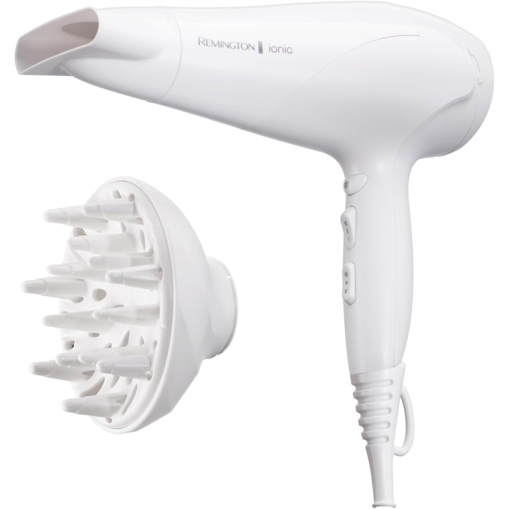 Remington Hair Dryer Ionic (Ionic Conditioning for Frizz-Free and Shiny Results,3 Heat & 2 Speed Settings and Cool Shot