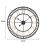 80cm High Class Battery Powered Wall Clock 7