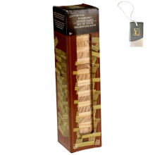 KS Jeu de Tour Tumbling 72 Pièces Blocs en Bois Équilibrage pour Fêtes et Voyages