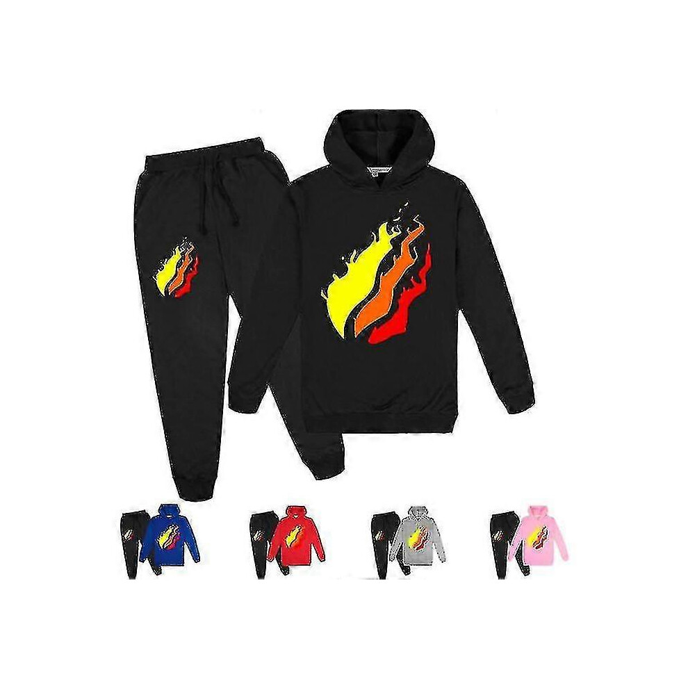 (150cm, Green) Prestonplayz   Hoodie Set Boys Girls Sweater Suit Tops Hoodie-image-OPC-PG9B25D-NEW