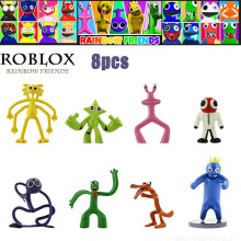 8-teiliges Roblox Rainbow Friends Figuren-Set – Handgemachte Puppen, Spielzeug-Dekoration, ideales Kinder Geschenk