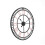 80cm High Class Battery Powered Wall Clock 2
