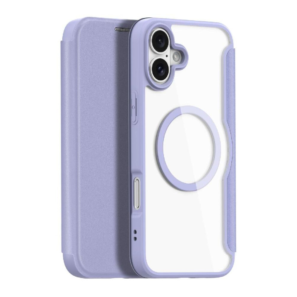 (Purple) Flip Folio Wallet Case Iphone 16 Pu Leather Cover Rfid Blocking Card Slot Purple 764549543168