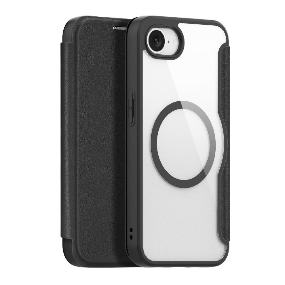 (Black) Flip Folio Wallet Case Iphone 16E Rfid Blocking Card Slot Pu Leather Cover Black 764549543175