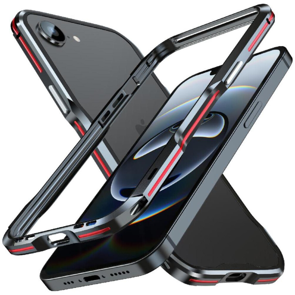 (Red) Case For Iphone 16E Military Grade Drop Protection Cover Kumwum Armor Phone Built-In Silicone Shockproof Dustproof Heavy Duty Hybrid Metal Bumpe Red 764549543205