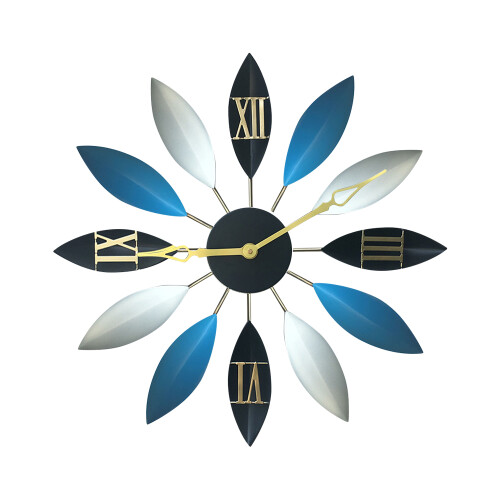 55CM Decorative Wall Clock with Petal Design