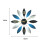 55CM Decorative Wall Clock with Petal Design 2
