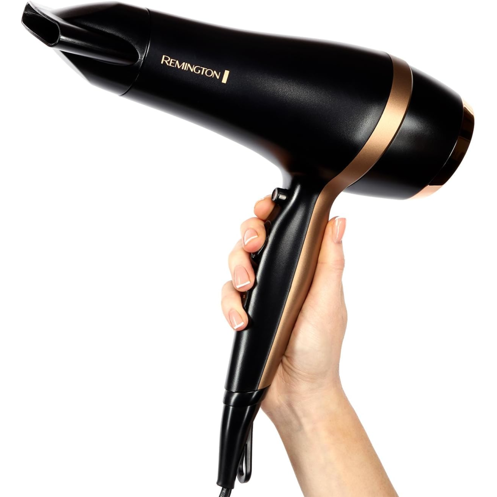 Remington Hair Dryer (Gift Set with Concentrator & Diffuser, Ceramic Ionic Grille, 3 Heat & 2 Speed Settings and Cool S