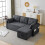3-in-1 Convertible Sofa Bed with Internal Storage Chaise 10