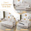 3-in-1 Convertible Sofa Bed with Internal Storage Chaise 19